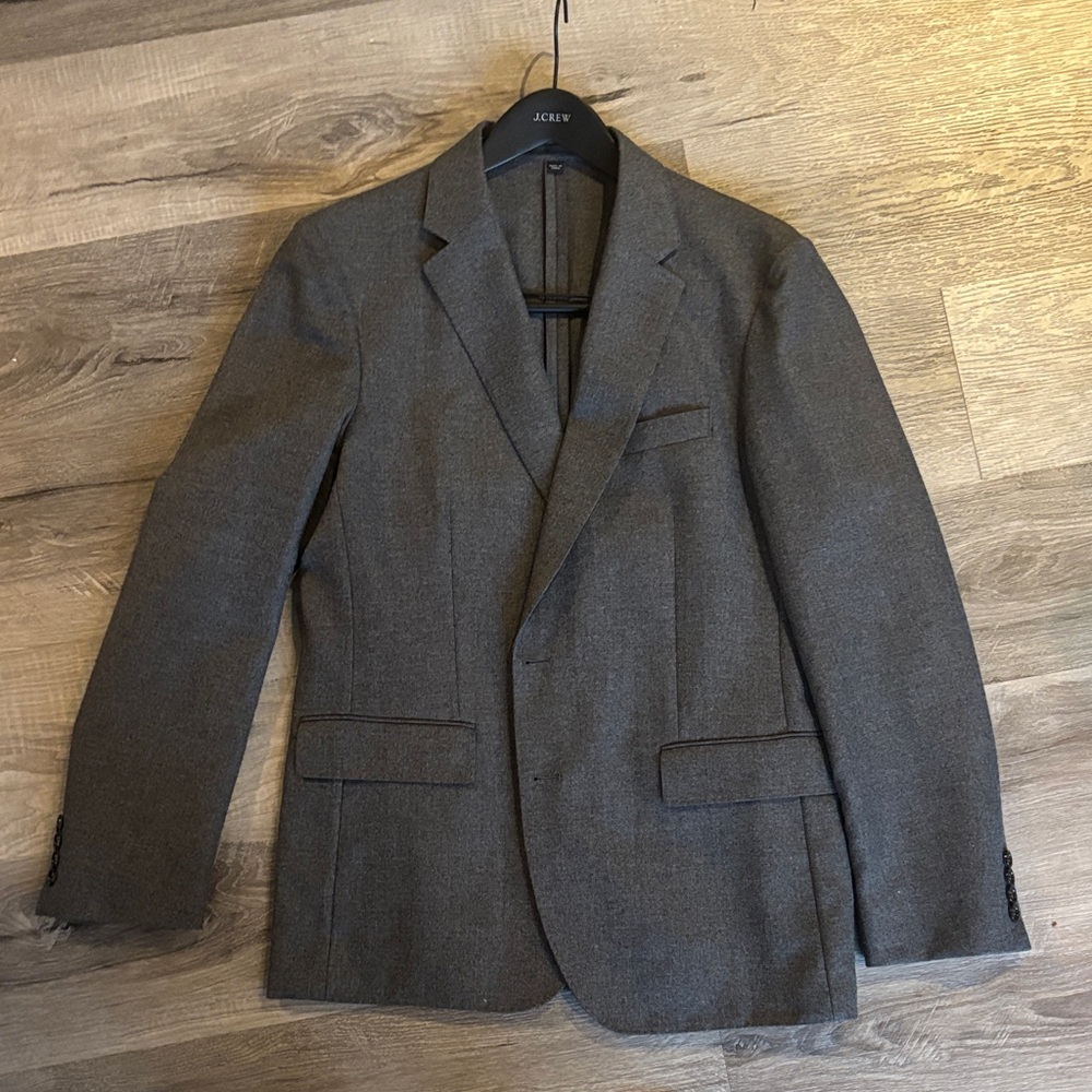 J. Crew Men's Grey Unstructured Ludlow Suit - 42R